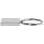 SRC® Schlüsselanhänger Viereck Micro-Urne aus poliertem Edelstahl Wunschgravur AP 528