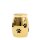 Goldfarbene Micro Urne mittel groß aus Edelstahl mit Pfotenabdrücken MUM2 G