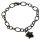 Asche Armband Ankerkette in Schwarz mit Stern Anhänger zum Befüllen aus Edelstahl AP 578 Schwarz