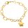 Asche Armband Ankerkette in Gold mit Stern Anhänger zum Befüllen aus Edelstahl AP 578 Gold