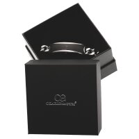 Charismatum® Asche Armband für Herren aus Edelstahl mit Carbon 22 cm Gravur AP623 22 cm