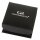 Charismatum® Asche Anhänger in der Farbe Silber Hochglanz poliert mit schwarzen Pfoten aus Edelstahl Gravur AP 655 C