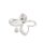 Charismatum® 925 Sterling Silber Asche Anhänger Schmetterling glänzend und matt mit Zirkonia Steinen verziert APSD2