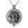 Baum des Lebens rundes zweiteiliges Asche Medaillon in der Farbe Silber aus Edelstahl Gravur AP 704