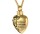 Charismatum® Asche Anhänger Herz "Für immer in meinem Herzen" aus Edelstahl Farbe Gold Gravur AP 110CG