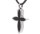 Kreuz Silber Schwarz aus Edelstahl AP 129