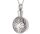 Medallion mit einem Engel in Silber mit Zirkonia Steine aus Edelstahl Gravur AP229