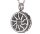 Kleines Medallion mit einer Sonne Gedenk Schmuck aus Edelstahl Gravur AP 251