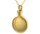 Asche Anhänger Medallion in der Farbe Gold aus Edelstahl Gravur AP 384