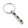 Charismatum® Schlüssel Asche Anhänger Titan Zylinder klein poliert mit Pfotenabdrücken in schwarz T13 S