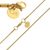 Charismatum® Schlangenkette Gold Ø1,2 mm 40 cm